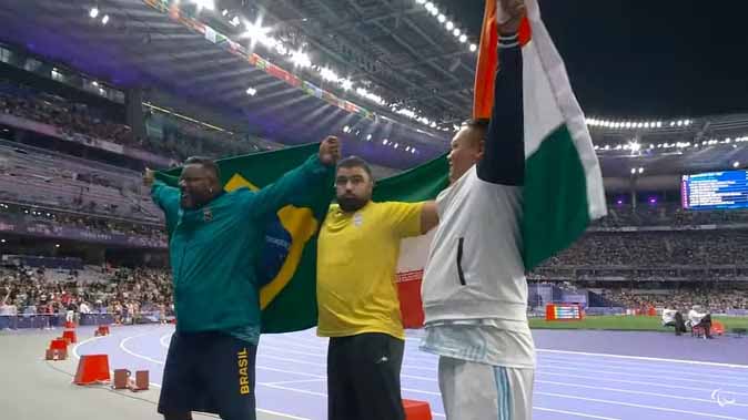 Paralympics shot Put F57 : पैरालंपिक शॉटपुट F57 में होकाटो सीमा ने जीता कांस्य, भारत की झोली में पेरिस से अब तक 27 पदक