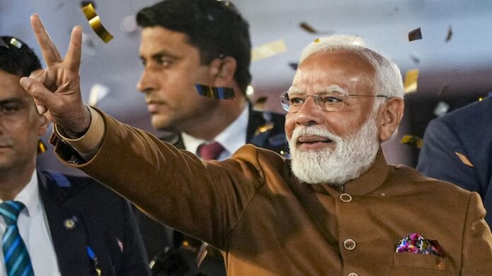 PM Modi given message