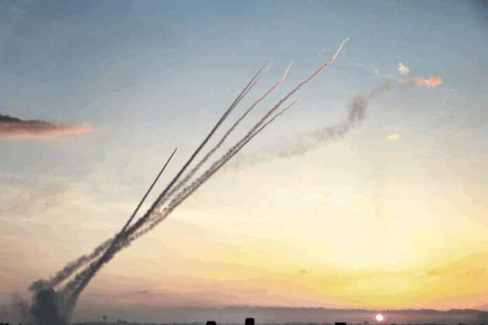Missile Strike Israeli Stock Market now