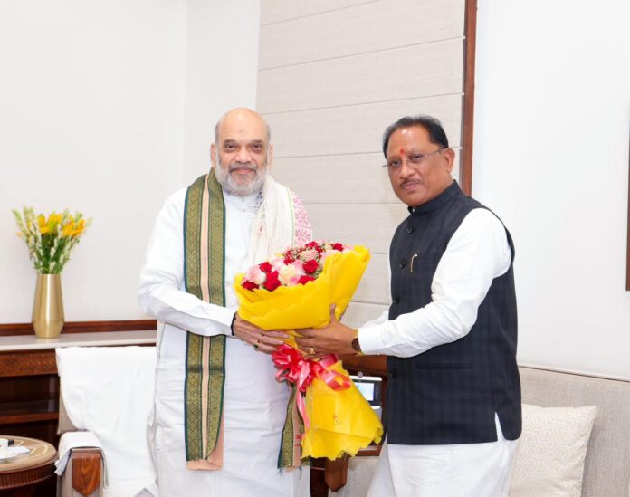CM Sai Met Minister Shah