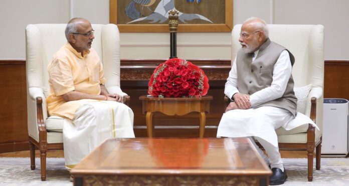 CP Radhakrishna Met PM Modi