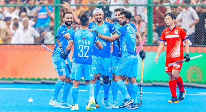 hockey asia cup india beat japan super