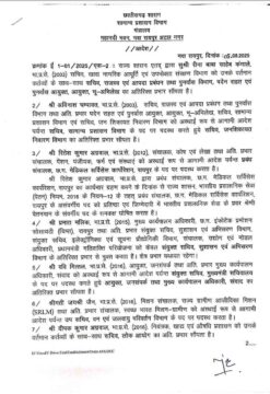 Responsibilities10 Officers Now : राज्य सरकार ने किए 10 अफसरों के दायित्व में बदलाव, सीएम सचिवालय से लेकर खाद्य आपूर्ति तक जिम्मेदारियां बदलीं 