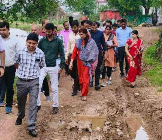 टेमरी ग्राम पंचायत में अधिकारियों का औचक दौरा; योजनाओं की समीक्षा,किये ग्रामीणों से सीधे संवाद nadghat temri gram panchayat samiksha now