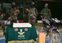 मणिपुर में संयुक्त अभियान में 4 आतंकी गिरफ्तार, हथियार, आईईडी और ड्रग्स बरामद manipur