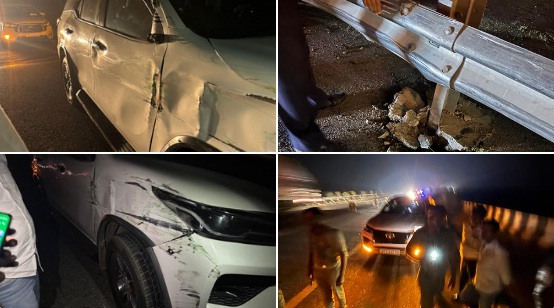 Minister BabyRani under Big Accidents Minister BabyRani under Big Accident