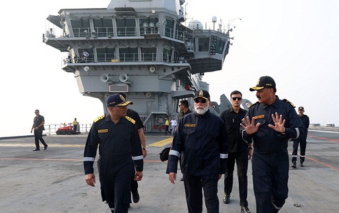 PM Modi at INS Vikrant PM Modi at INS Vikrant
