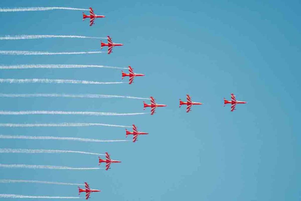 सूर्यकिरण एरोबैटिक शो से नीले आसमान में गूंजेगा वायुसेना का शौर्य; नवा रायपुर तैयार; 5 नवम्बर को देखेगा छत्तीसगढ़ 1 suryakiran aerobatic show : सूर्यकिरण एरोबैटिक शो से नीले आसमान में गूंजेगा वायुसेना का शौर्य; नवा रायपुर तैयार; 5 नवम्बर को देखेगा छत्तीसगढ़