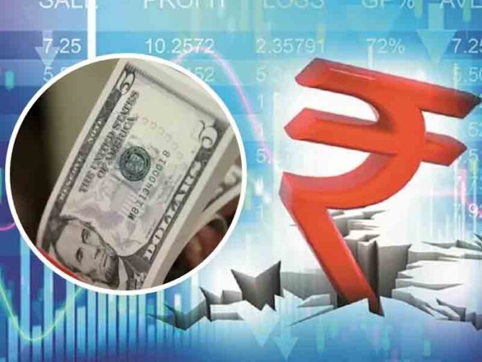Rupee falls 11 paise