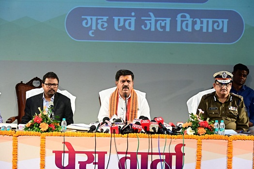 Deputy CM Vijay Sharma Taken Press Confrence Deputy CM Vijay Sharma Taken Press Confrence