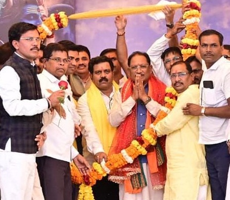 CM Sai at Shiv Mahapuran CM Sai at Shiv Mahapuran