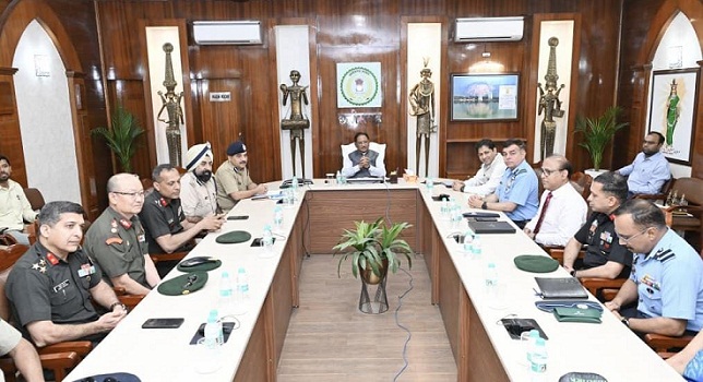 CM Sai met Learning Group of Defence College CM Sai met Learning Group of Defence College
