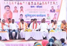 उपमुख्यमंत्री ने 4.08 करोड़ रूपए की लागत के सकरी नदी तटबंध निर्माण का किया भूमिपूजन Deputy CM Sharma Inaugrated River Embankment work