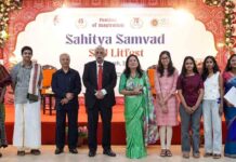 श्री श्री विश्वविद्यालय में ‘साहित्य संवाद’, सैन्य अनुभवों से छात्रों को मिली प्रेरणा Sahitya Samvad