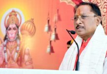 अनन्य रामभक्त श्री हनुमान जी का जीवन हम सभी के लिए प्रेरणादायक- मुख्यमंत्री साय CM Sai Visited Narmada Kund