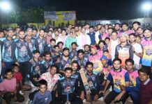 हर प्रतिभा को मिलेगा मंच, उत्कृष्ट खिलाड़ियों का संवरेगा भविष्य : श्री अरुण साव Deputy CM Sao attended MLA Cricket Cup competition