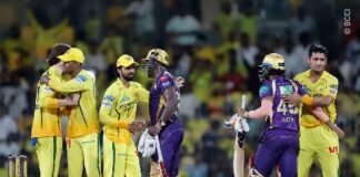 IPL 2026 CSK vs KKR: рдЪреЗрдкрдХ рдореЗрдВ рдЪреЗрдиреНрдирдИ рдХрд╛ рджрдмрджрдмрд╛ рд░рд╣рд╛ рдХрд╛рдпрдо, рд╕реАрдПрд╕рдХреЗ рдиреЗ рдХреЗрдХреЗрдЖрд░ рдХреЛ 32 рд░рдиреЛрдВ рд╕реЗ рд╣рд░рд╛рдпрд╛ IPL 2026 CSK vs KKR