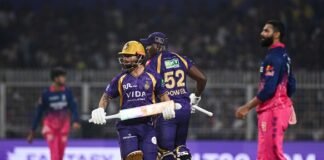 IPL 2026 KKR vs RR: 5 рдореБрдХрд╛рдмрд▓реЗрдВ рд╣рд╛рд░рдиреЗ рдХреЗ рдмрд╛рдж 6рд╡реЗ рдореИрдЪ рдореЗрдВ рдХреЗрдХреЗрдЖрд░ рдиреЗ рдЪрдЦрд╛ рдЬреАрдд рдХрд╛ рд╕реНрд╡рд╛рдж, рд░рд╛рдЬрд╕реНрдерд╛рди рдХреЛ 4 рд╡рд┐рдХреЗрдЯ рд╕реЗ рд╣рд░рд╛рдпрд╛ IPL 2026 KKR vs RR