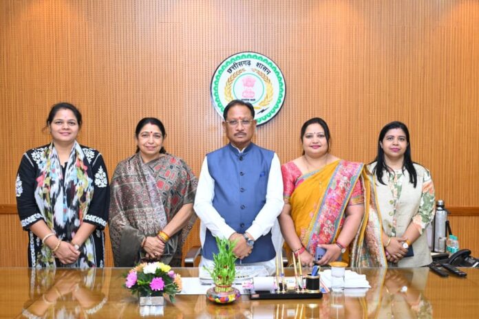 MP Laxmi Verma met CM Sai