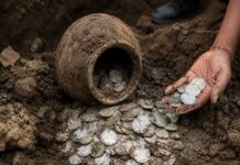 दमोह: घर की खुदाई के दौरान ब्रिटिश काल के चांदी के सिक्के मिले British period silver coins found during excavation
