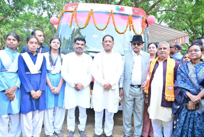 CM Sai flags off Kamyabi Van