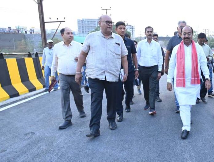 Deputy CM Sao inspected Kachna over-bridge Deputy CM Sao inspected Kachna over-bridge