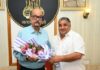 राज्यपाल रमेन डेका से पर्यटन मंत्री अग्रवाल ने की मुलाकात Minister Agarwal met Governor Ramen Deka