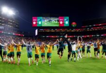 FIFA World Cup 2026: पैराग्वे के खिलाफ ड्रॉ के साथ ऑस्ट्रेलिया ने हासिल किया नॉकआउट स्टेज का टिकट FIFA World Cup 2026 Australia vs Paraguay
