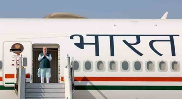 pm modi embarks france