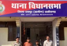 रायपुर पुलिस ने 6 चोरी की वारदातों का किया खुलासा, हिस्ट्रीशीटर समेत 4 गिरफ्तार raipur police