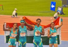 एशियन अंडर-23 एथलेटिक्स: भारतीय मिक्स्ड 4×400 मीटर रिले टीम ने जीता गोल्ड Asian Under-23 Athletics