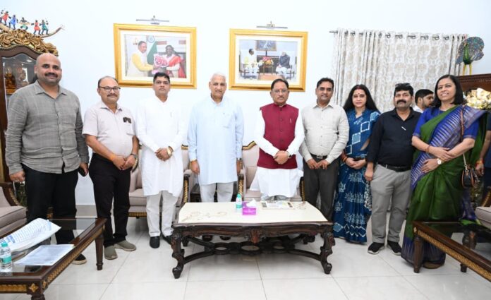 Laghu Udyog Bharti Team met CM Sai Laghu Udyog Bharti