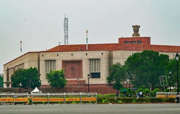 New Delhi: Parliament House ahead of Monsoon Session Parliament Monsoon Session
