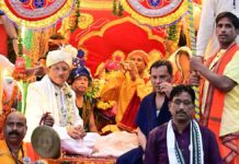 सीएम साय ने दोकड़ा रथयात्रा में निभाई गजपति महाराजा की परंपरा, खींचा भगवान जगन्नाथ का रथ cm say ne dokda rathyatra