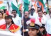 देशभक्ति से ओतप्रोत उत्साह के साथ कांकेर में भव्य तिरंगा यात्रा Kanker Mein Bhavya Tiranga Yatra
