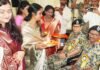 बीएसएफ जवानों की कलाई पर बंधी राखी, बहनों ने जताया राष्ट्रसेवा के प्रति सम्मान bsf jawanon ki kalai par bandhi rakhi