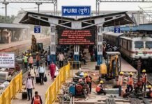 पुरी स्टेशन पर प्लेटफॉर्म अपग्रेडेशन कार्य के कारण कुछ ट्रेनों के संचालन में बदलाव puri station