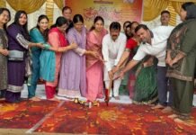 बीटीआई ग्राउंड में संकल्प नवरात्रि एवं रास गरबा उत्सव की तैयारियों का भूमिपूजन के साथ शुभारंभ Sankalp Navratri evam Raas Garba Utsav