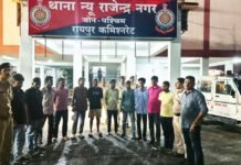 गणेश उत्सव से पहले रायपुर पुलिस का बड़ा एक्शन, असामाजिक तत्वों पर कसा शिकंजा ganesh utsav