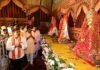देवी पंडाल बने जनसमस्या निवारण के केंद्र, उप मुख्यमंत्री शर्मा ने मां दुर्गा के चरणों में बैठकर सुनीं ग्रामीणों की समस्याएं Devi Pandal Bane Jansamasya Nivaran